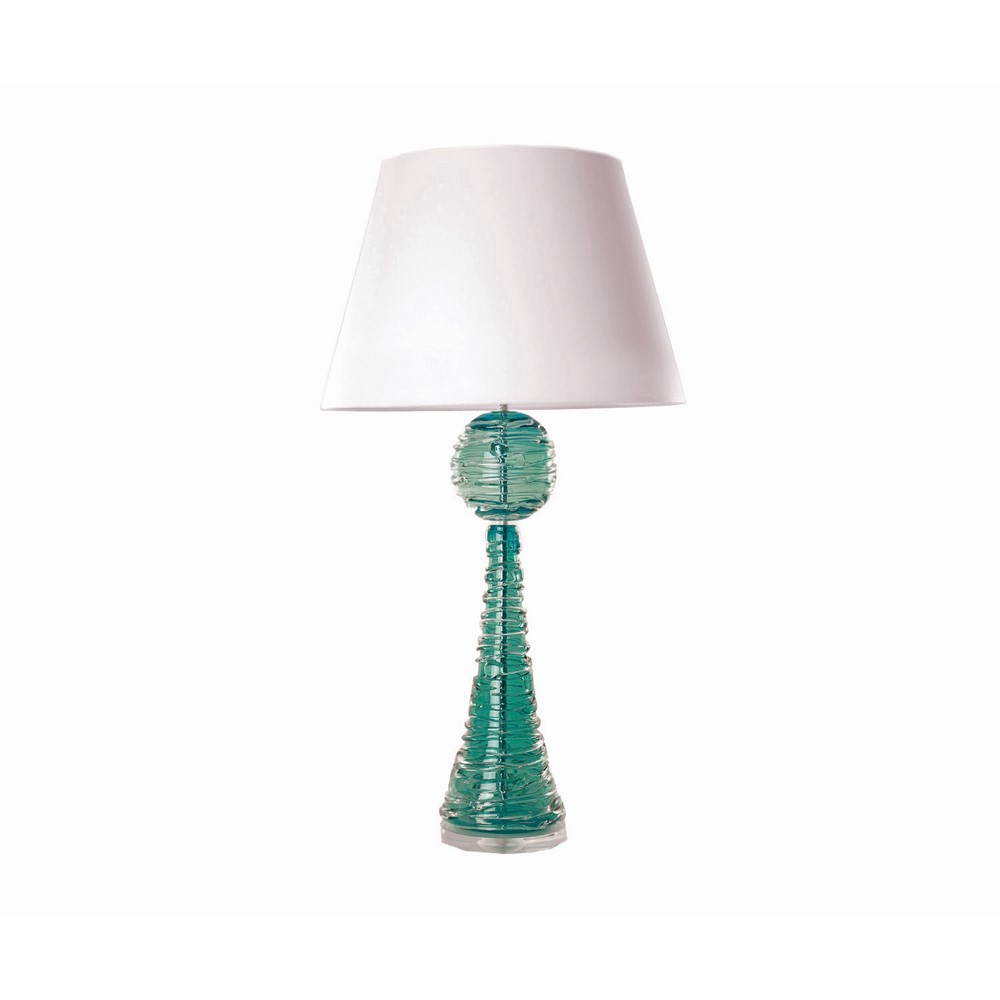 Muffy Crystal Glass Lamp by William Yeoward in Jade Green